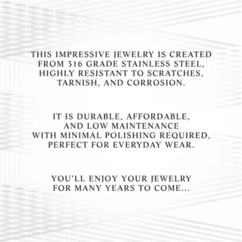 Lab Created Stainless Steel 50mm White Cubic Zirconia Carbon Fiber Reversible Wood Cross Pendant 24-Inch Necklace