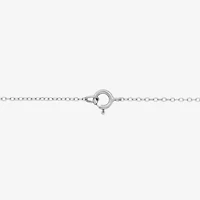 Lab Created Sterling Silver 6mm Preciosa Radiance Cubic Zirconia Halo Pendant 18-Inch Necklace