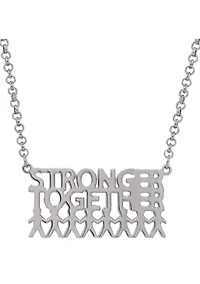 Sterling Silver "Stronger Together" Necklace