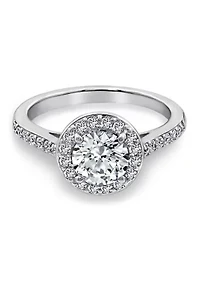 1.5 ct. t.w. Swarovski® Zirconia Round-Cut Halo Ring