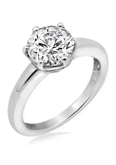 2 ct. t.w. Swarovski® Zirconia Round Solitaire Ring
