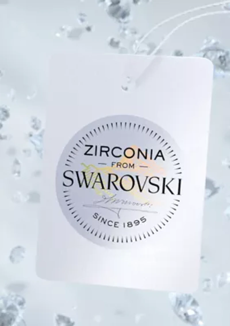 3 ct. t.w. Swarovski® Zirconia Cushion Halo Ring Set