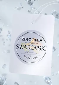 3 ct. t.w. Swarovski® Zirconia Cushion Halo Ring Set