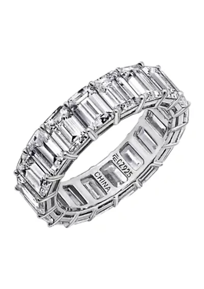 Emerald Cut Eternity Band Ring