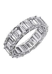 Emerald Cut Eternity Band Ring