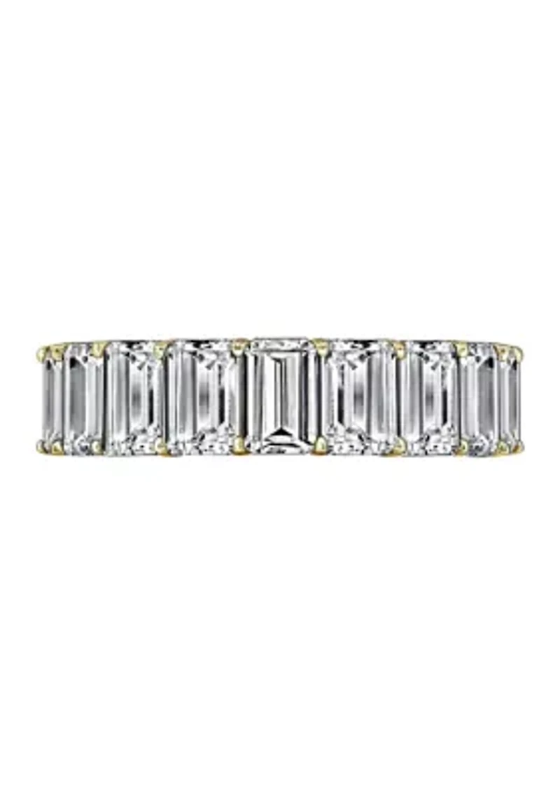 Emerald Cut Eternity Band Ring