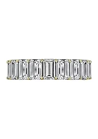 Emerald Cut Eternity Band Ring