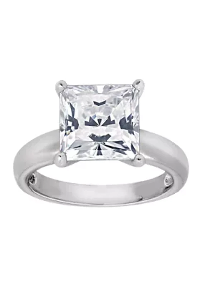 3 ct. t.w. 8.5 Millimeter Princess Cut Cubic Zirconia Solitaire Ring