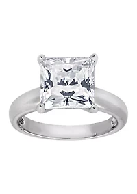 3 ct. t.w. 8.5 Millimeter Princess Cut Cubic Zirconia Solitaire Ring