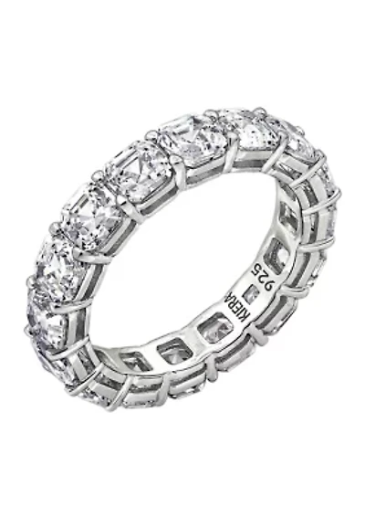 6 ct. t.w. Ascher Cut Cubic Zirconia Eternity Ring