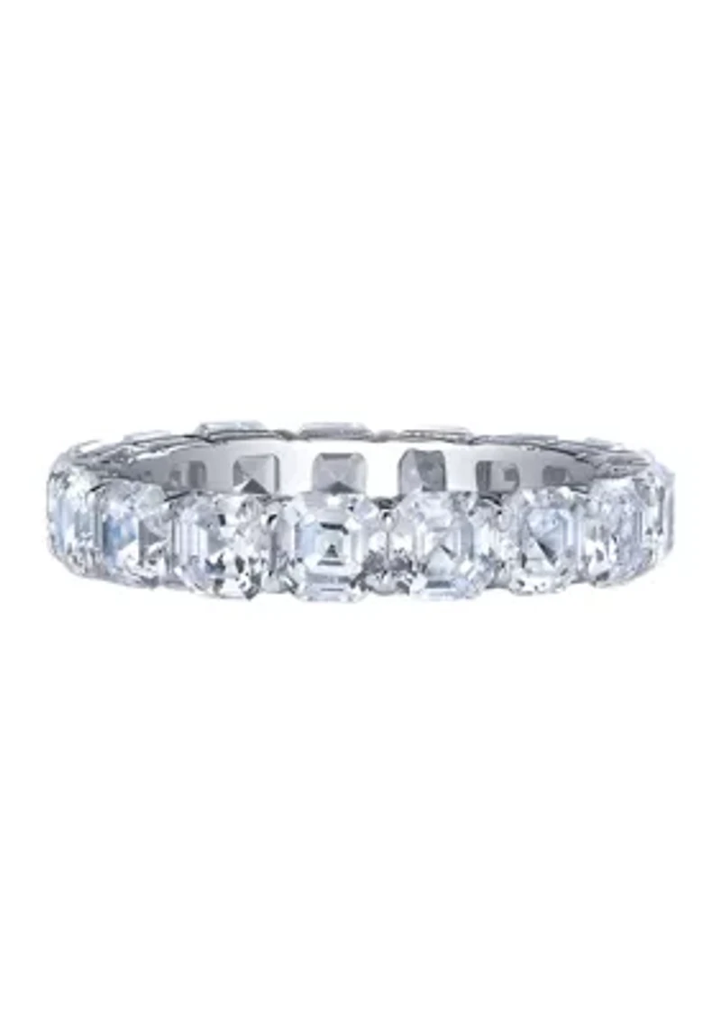 6 ct. t.w. Ascher Cut Cubic Zirconia Eternity Ring