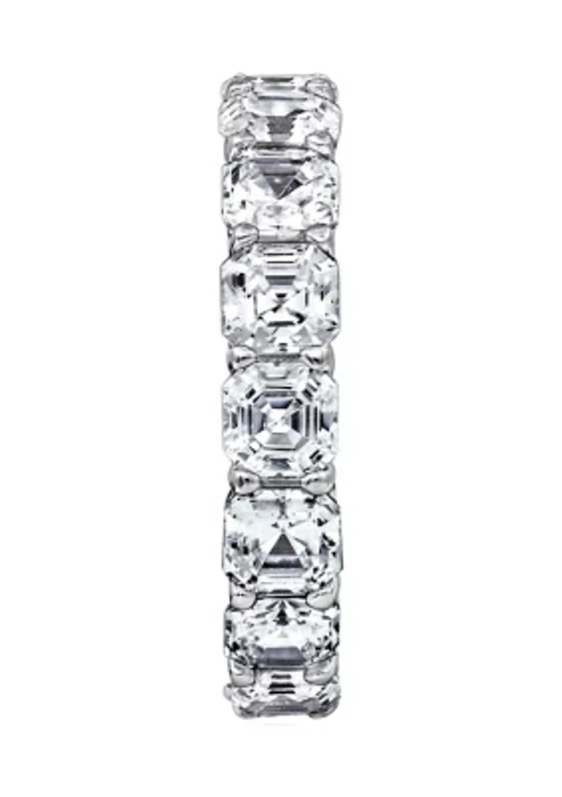 6 ct. t.w. Ascher Cut Cubic Zirconia Eternity Ring