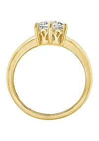 3 ct. t.w. 8 Millimeter Round Cut Cubic Zirconia Solitaire Ring