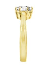 3 ct. t.w. 8 Millimeter Round Cut Cubic Zirconia Solitaire Ring