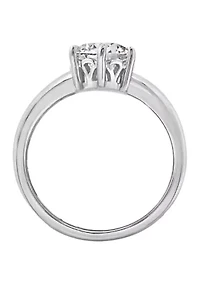 3 ct. t.w. 8 Millimeter Round Cut Cubic Zirconia Solitaire Ring