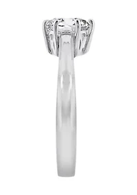 3 ct. t.w. 8 Millimeter Round Cut Cubic Zirconia Solitaire Ring