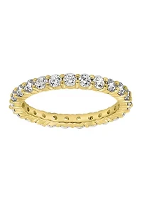 2 ct. t.w. 2.5 Millimeter Round Cut Cubic Zirconia Eternity Ring