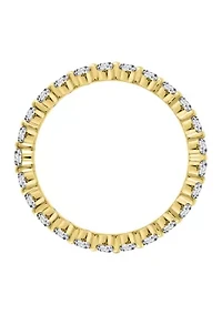 2 ct. t.w. 2.5 Millimeter Round Cut Cubic Zirconia Eternity Ring