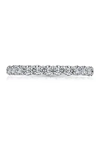 2 ct. t.w. 2.5 Millimeter Round Cut Cubic Zirconia Eternity Ring