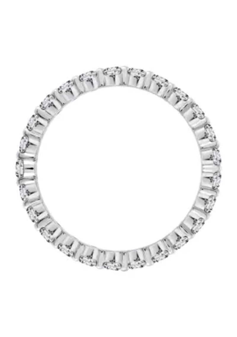 2 ct. t.w. 2.5 Millimeter Round Cut Cubic Zirconia Eternity Ring
