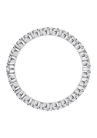 2 ct. t.w. 2.5 Millimeter Round Cut Cubic Zirconia Eternity Ring