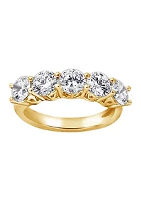 2 ct. t.w. Round Cut Cubic Zirconia 5-Stone Ring
