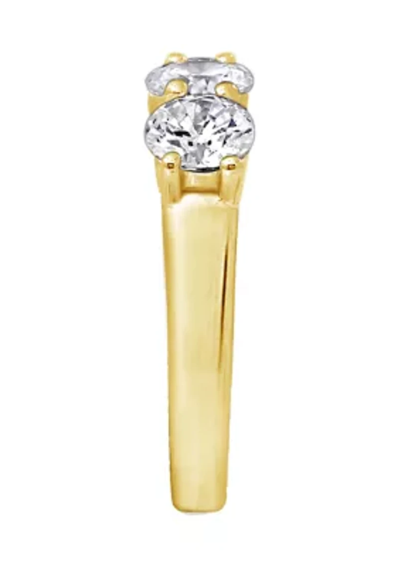 2 ct. t.w. Round Cut Cubic Zirconia 5-Stone Ring