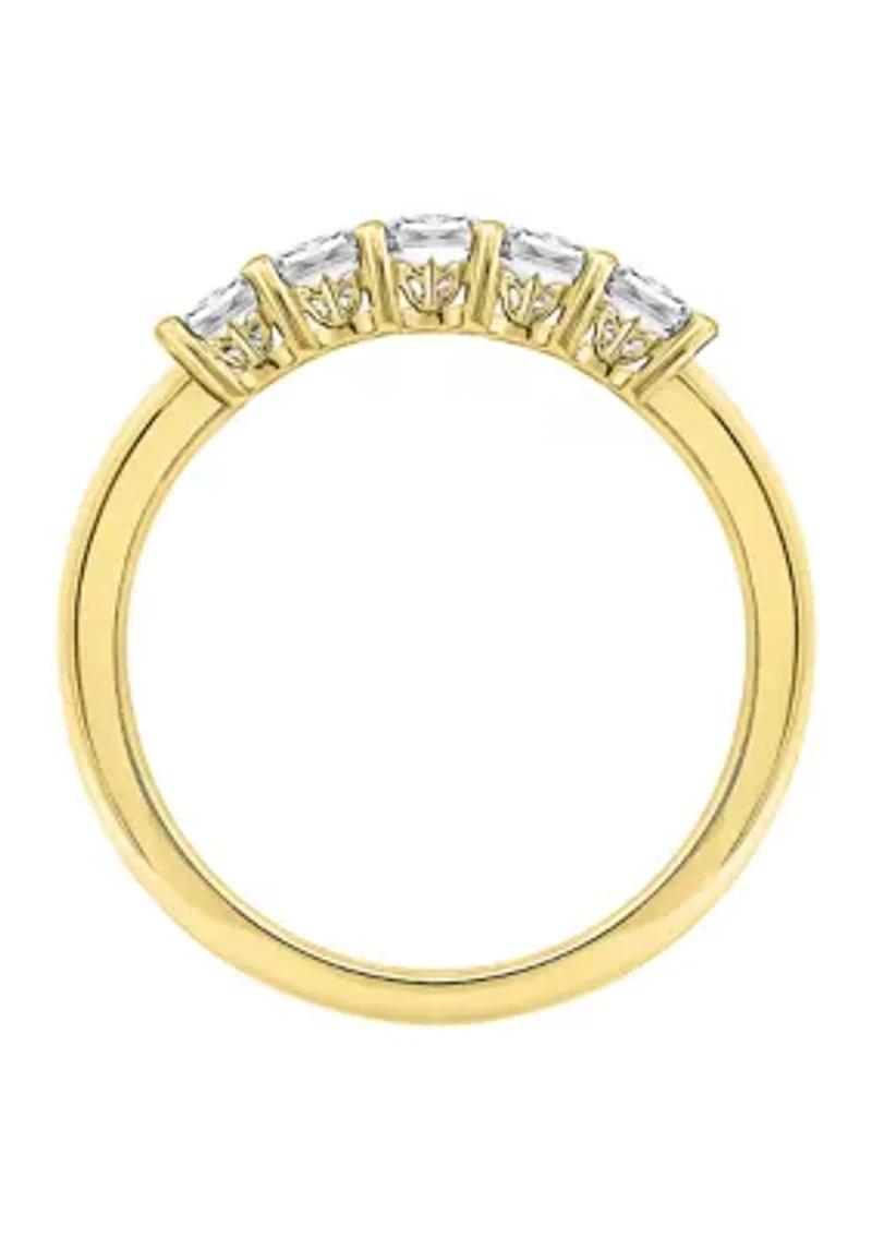 1 ct. t.w. Princess Cut Cubic Zirconia -Stone Ring