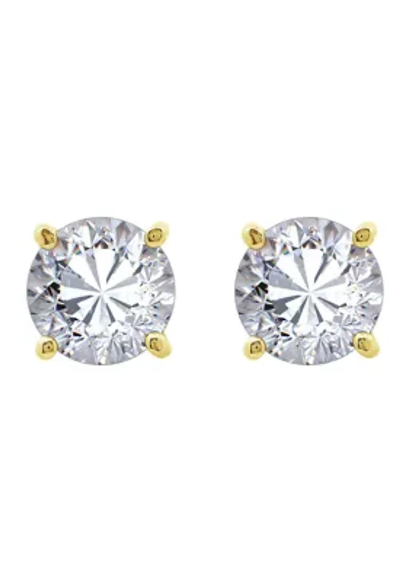 3 ct. t.w. Round Cut Cubic Zirconia Stud Earrings