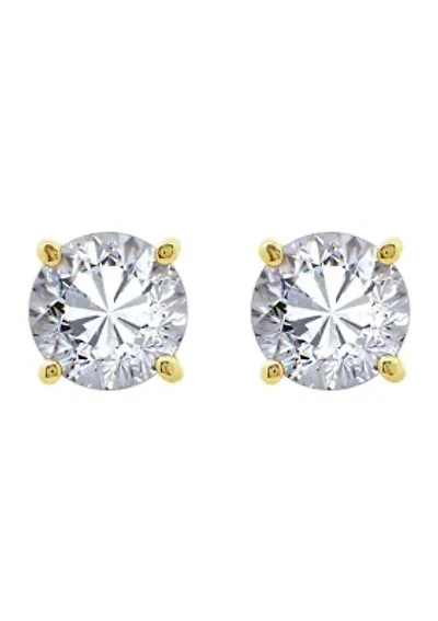 3 ct. t.w. Round Cut Cubic Zirconia Stud Earrings