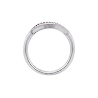 Lab Created Platinum Plated Sterling Silver Ruby Red Lip Ring