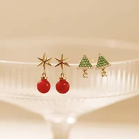 Yellow Gold Clad Sterling Silver Earrings