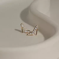 Lab Created 14K Yellow Gold Plated Sterling Silver Cubic Zirconia High Heel Earrings