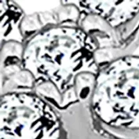 1 ct. t.w. Swarovski® Zirconia Cross Pendant Necklace in Platinum Plated Sterling Silver