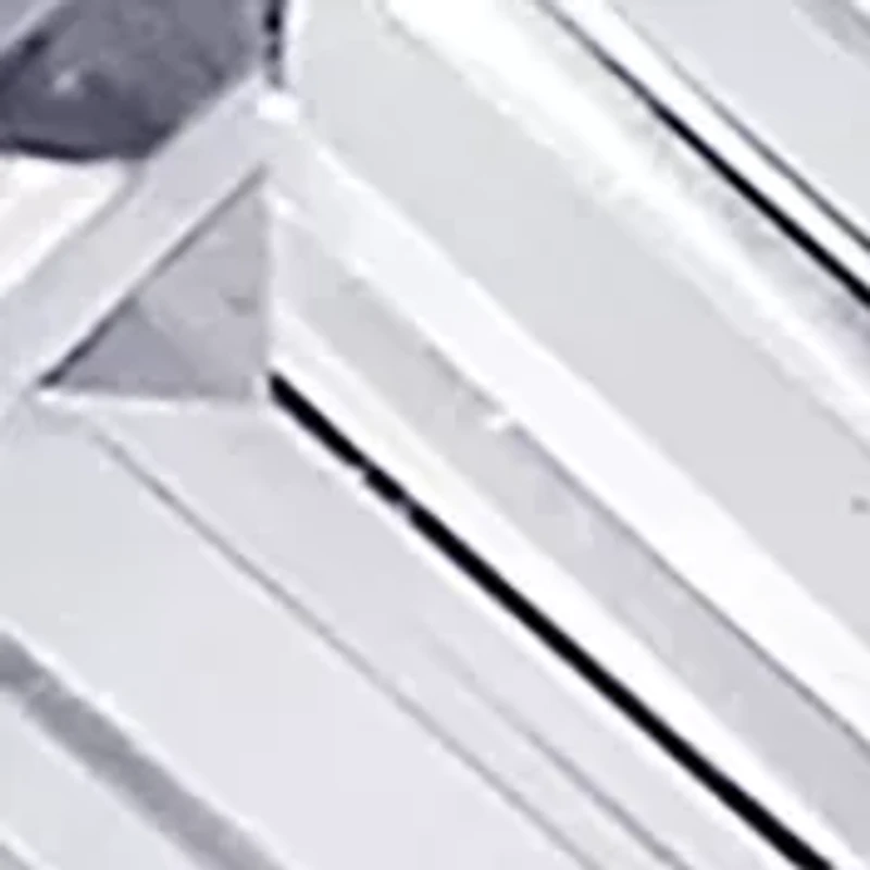 Rhodium Plated Sterling Silver 3.5 ct. t.w. Emerald Cut Cubic Zirconia 5 Stone Ring