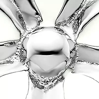 Sterling Silver Stackable Expressions Polished Enameled Flower Ring