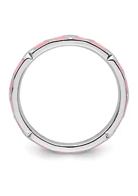 Sterling Silver Stackable Expressions Enamel Heart Ring