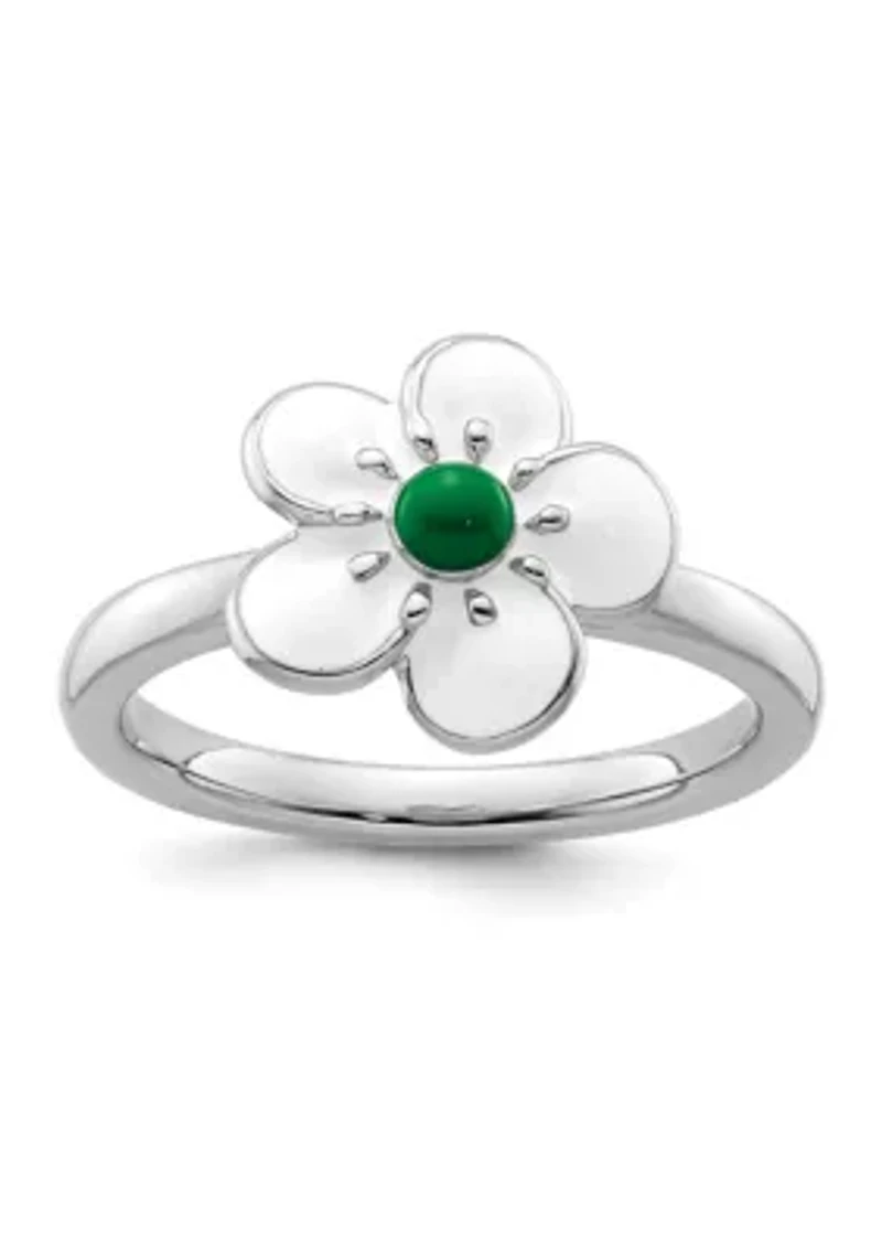 Sterling Silver Stackable Expressions Hawthorn Ring