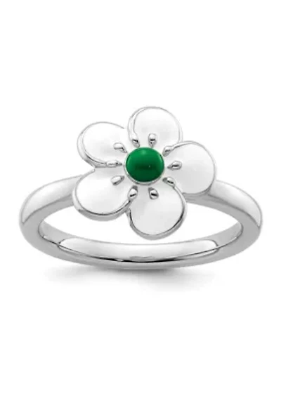 Sterling Silver Stackable Expressions Hawthorn Ring