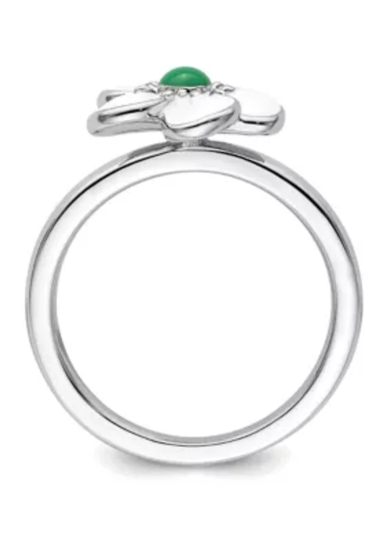 Sterling Silver Stackable Expressions Hawthorn Ring