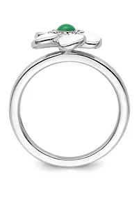 Sterling Silver Stackable Expressions Hawthorn Ring