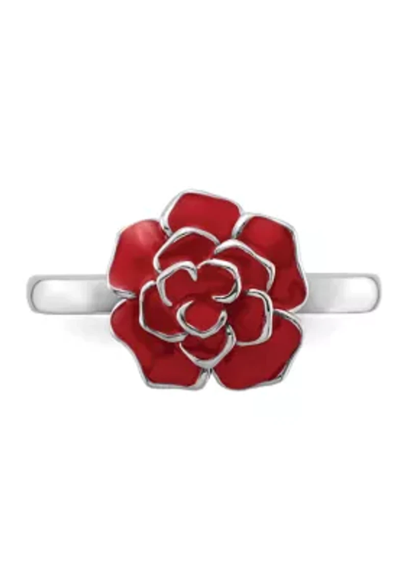 Sterling Silver Stackable Expressions Rose Ring