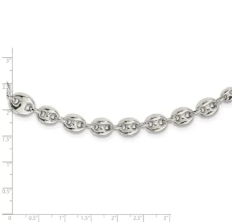 Sterling Silver Polished Fancy Link 7.5" Bracelet