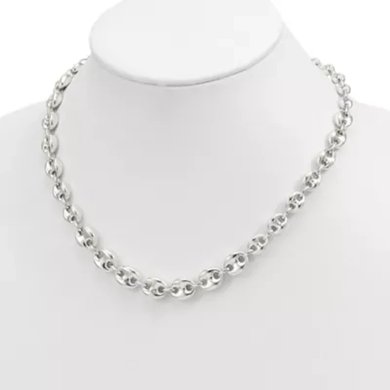 Sterling Silver Polished Fancy Link 7.5" Bracelet