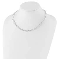 Sterling Silver Cable 6.75mm Necklace