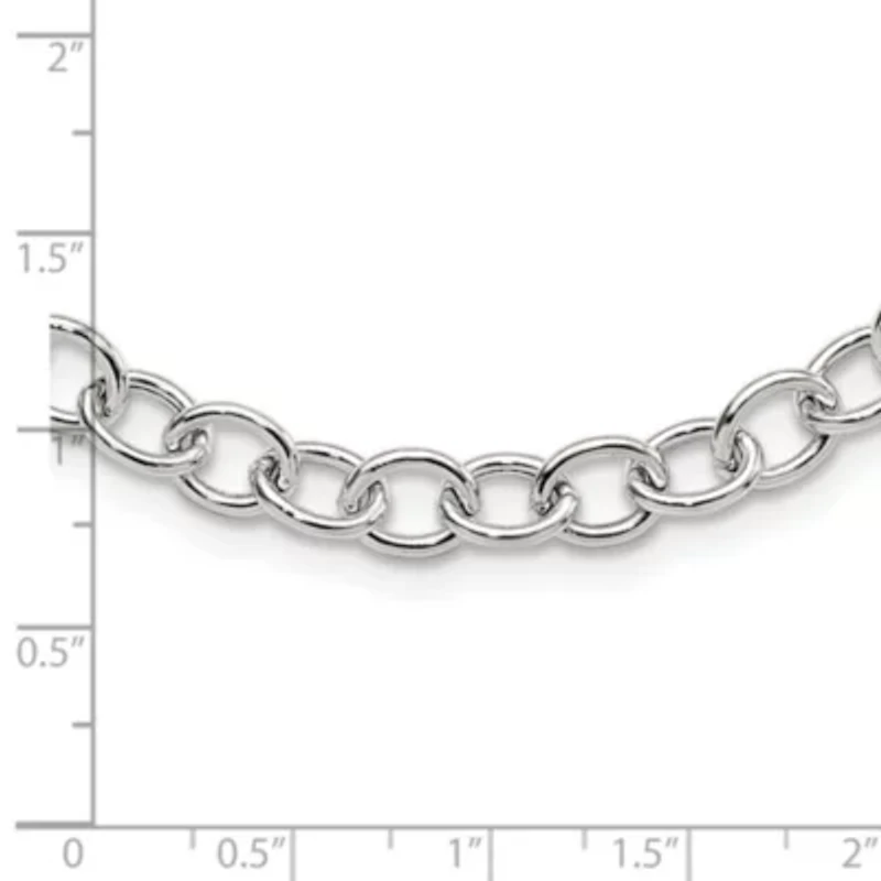 Sterling Silver Cable 6.75mm Necklace