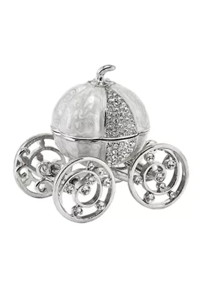 Bejeweled Ever After Pumpkin Coach Trinket Box