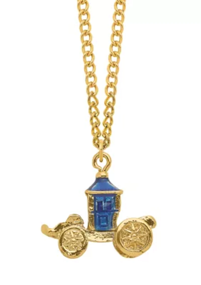 Bejeweled Royal Blue Carriage Trinket Box