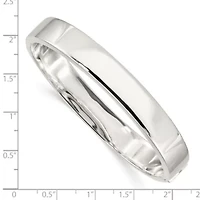 Sterling Silver 9.75mm Hinged Bangle