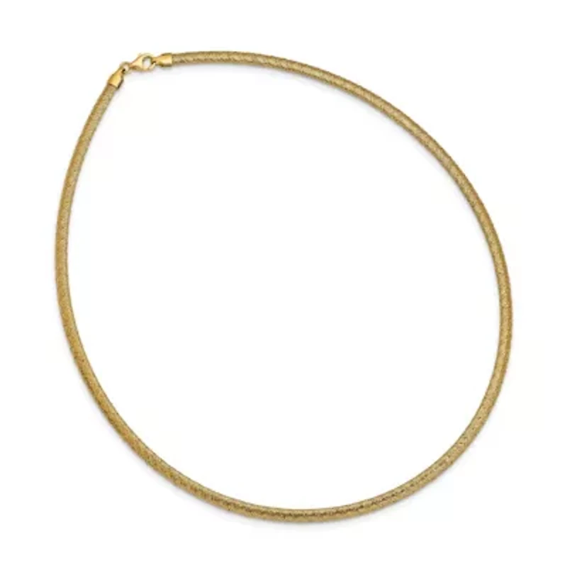 14K Yellow Gold Stretch Mesh Necklace
